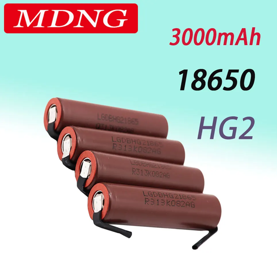 Оригинальный аккумулятор 18650 HG2 3000 мАч с припаянными полосками батареи для отверток 30 А высокотоковый + DIY никелевый Inr18650 Hg2
Оригинальный аккумулятор 18650 HG2 3000 мАч с припаянными полосками батареи для отверток 30 А высокотоковый + DIY никелевый Inr18650 Hg2