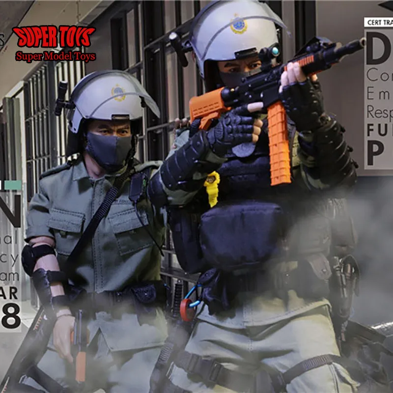 

Proforcetoys P008 P009 1/6 Hong Full Set Male Soldier Hong Kong Correctional Emergency Response Team RRT 12 Inches Action Figure