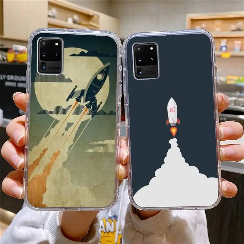 Plane And Rocket Phone Case For Samsung Galaxy S10 S10e S8 S9 Plus S7 A70 Edge Note10 Transparent Cove
Plane And Rocket Phone Case For Samsung Galaxy S10 S10e S8 S9 Plus S7 A70 Edge Note10 Transparent Cove