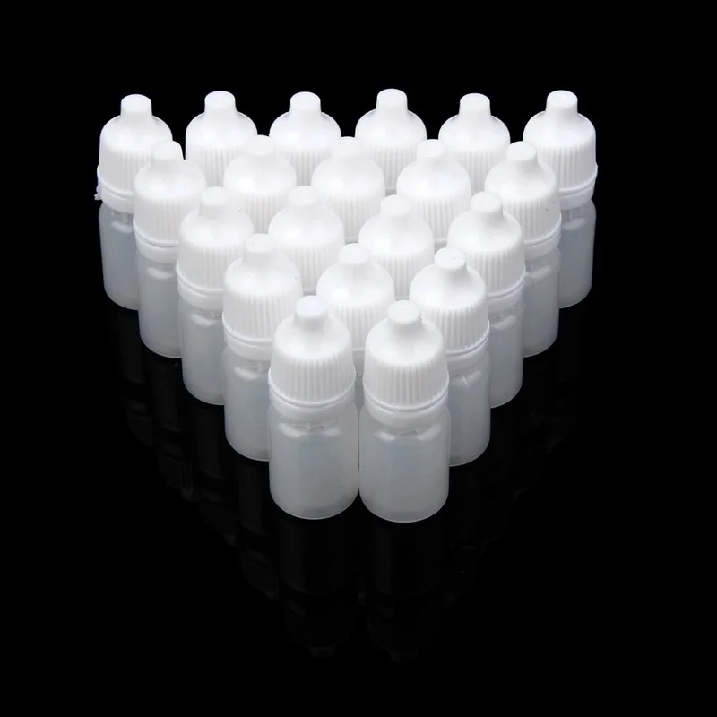 

50 PCS 3ML/5ML/10ML/15ML/20ML/30ML/50ML Wholesale Eyes Liquid Dropper Refillable Bottles Empty Plastic Squeezable Travel Paint