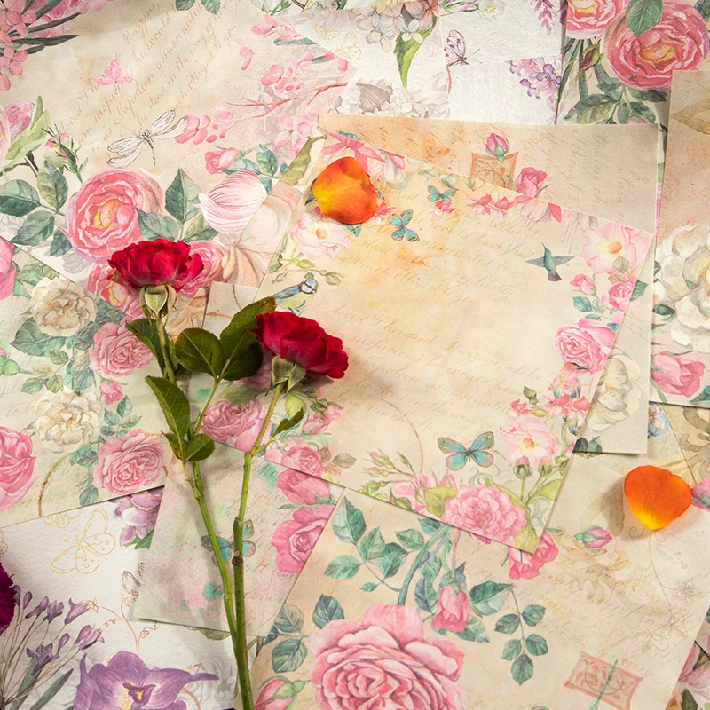 50 pieces Material Book Retro Flower Art Narcissus Lily Rose Clove DIY Hand Curtain Decoration Backing Collage 6 designs
50 pieces Material Book Retro Flower Art Narcissus Lily Rose Clove DIY Hand Curtain Decoration Backing Collage 6 designs
