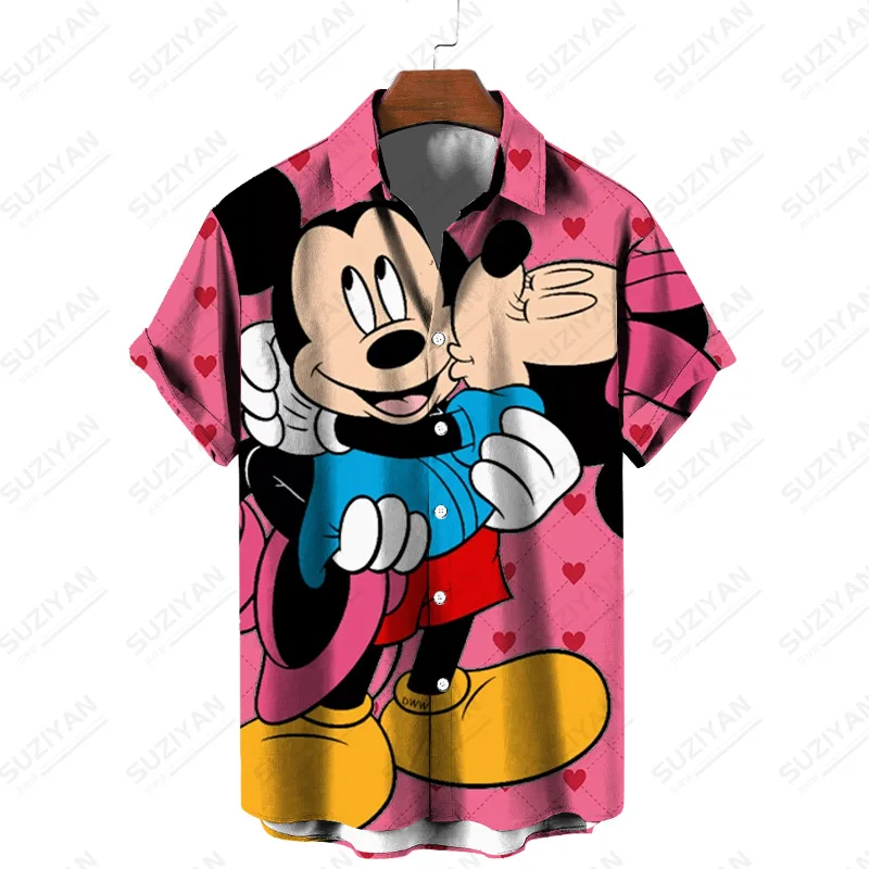 Summer Oversized 3D Disney Mouse Mickey Minnie Short Sleeve Shirts Unisex Fashion Business Loose Streetwear Shirt Street Top
Summer Oversized 3D Disney Mouse Mickey Minnie Short Sleeve Shirts Unisex Fashion Business Loose Streetwear Shirt Street Top