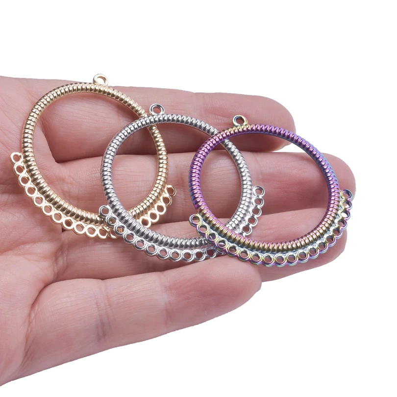 Stainless Steel Large Round Connector Charm For Jewelry Making Earrings for Women Pendant Handmade Dangle Materials Accessories
Stainless Steel Large Round Connector Charm For Jewelry Making Earrings for Women Pendant Handmade Dangle Materials Accessories