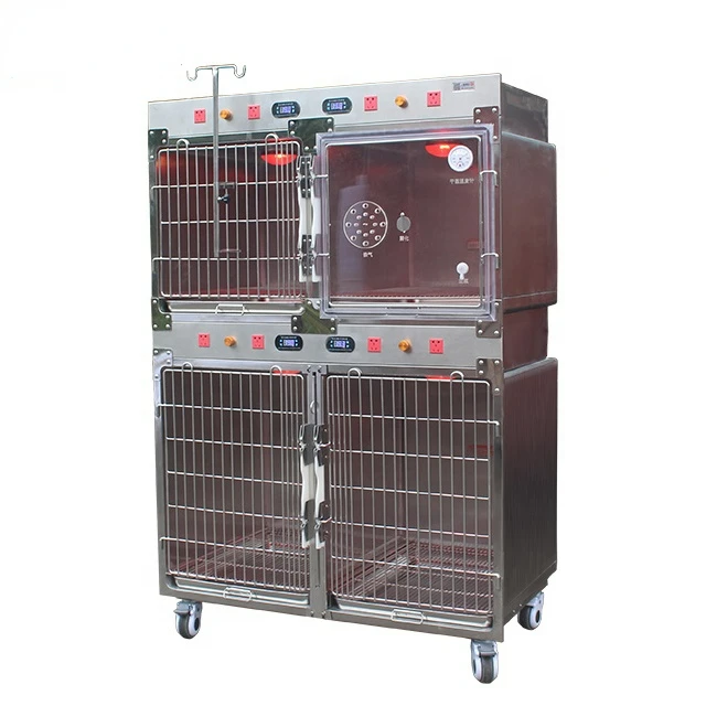 Stainless Steel Pet electric power veterinary kennel cage Pet ICU Care Oxygen Cage for Animal Hospital
Stainless Steel Pet electric power veterinary kennel cage Pet ICU Care Oxygen Cage for Animal Hospital