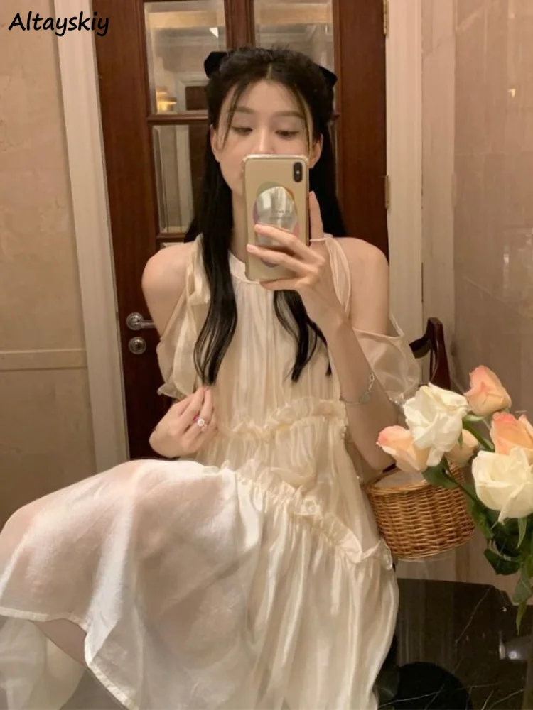 Lovely Dress Women Preppy Chic Summer Ins Holiday Loose Fashion Lace-up Design Schoolgirls Sundress Cozy Knee-Length Vestidos
Lovely Dress Women Preppy Chic Summer Ins Holiday Loose Fashion Lace-up Design Schoolgirls Sundress Cozy Knee-Length Vestidos