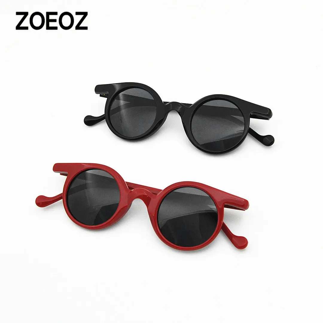 

Niche Designer Acetate Frame Sunglasses Retro Small round Owl Polarized Sunglasses for Men Trendy Hip Hop Glasses for Women