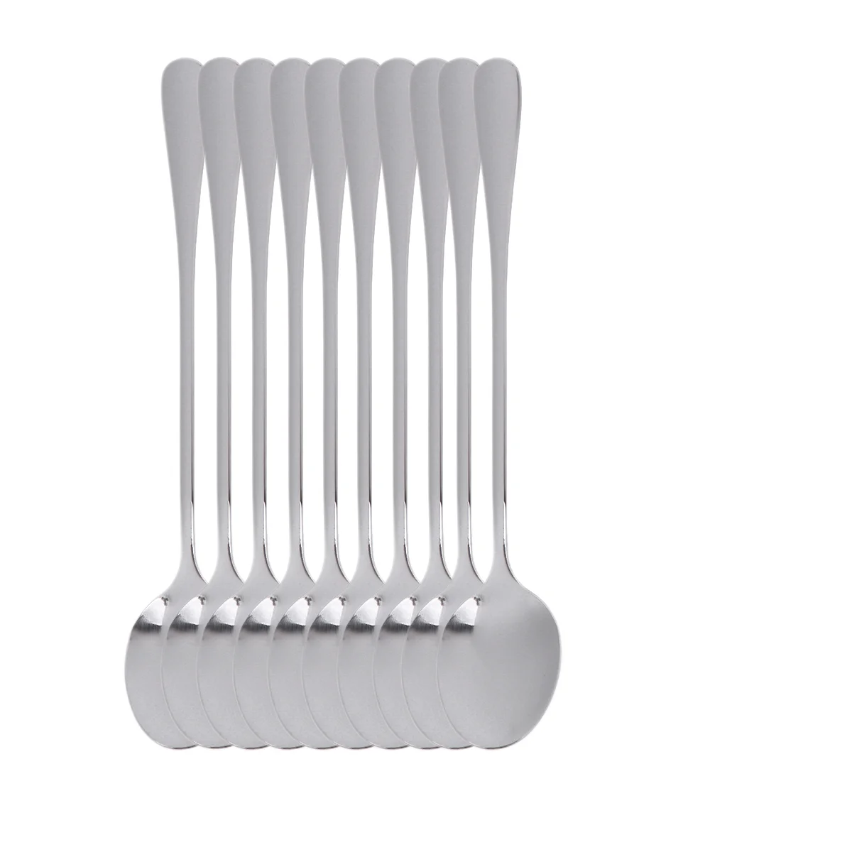 10pcs Stainless Steel Spoons Creative Long Handle Cutlery Stirring Coffee Dessert Spoon Coffee Powder Ice Spoon
10pcs Stainless Steel Spoons Creative Long Handle Cutlery Stirring Coffee Dessert Spoon Coffee Powder Ice Spoon