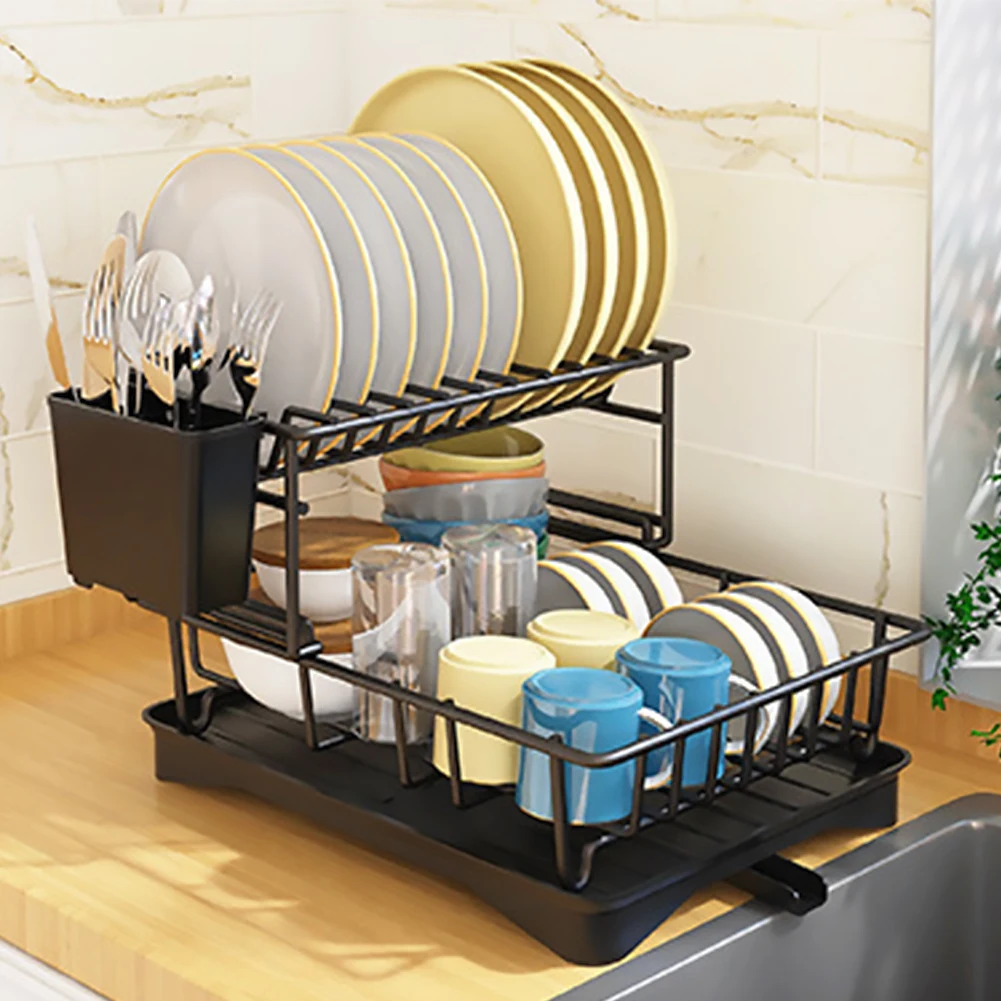 Kitchen Dish Bowl Drying Rack Rust-Proof Metal Drainboard Dish Drainer Rack with Holder Storage Tableware Organizer Basket
Kitchen Dish Bowl Drying Rack Rust-Proof Metal Drainboard Dish Drainer Rack with Holder Storage Tableware Organizer Basket