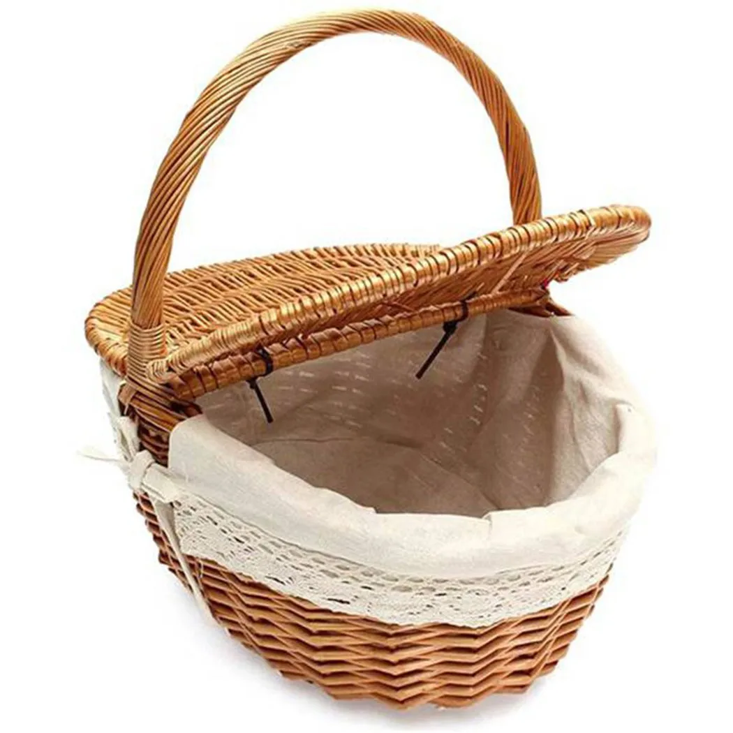 Picnic Basket Handmade Woven Storage Balcony Gardens Storage Basket Barbecue Storage Family Gardening Flower Basket
Picnic Basket Handmade Woven Storage Balcony Gardens Storage Basket Barbecue Storage Family Gardening Flower Basket