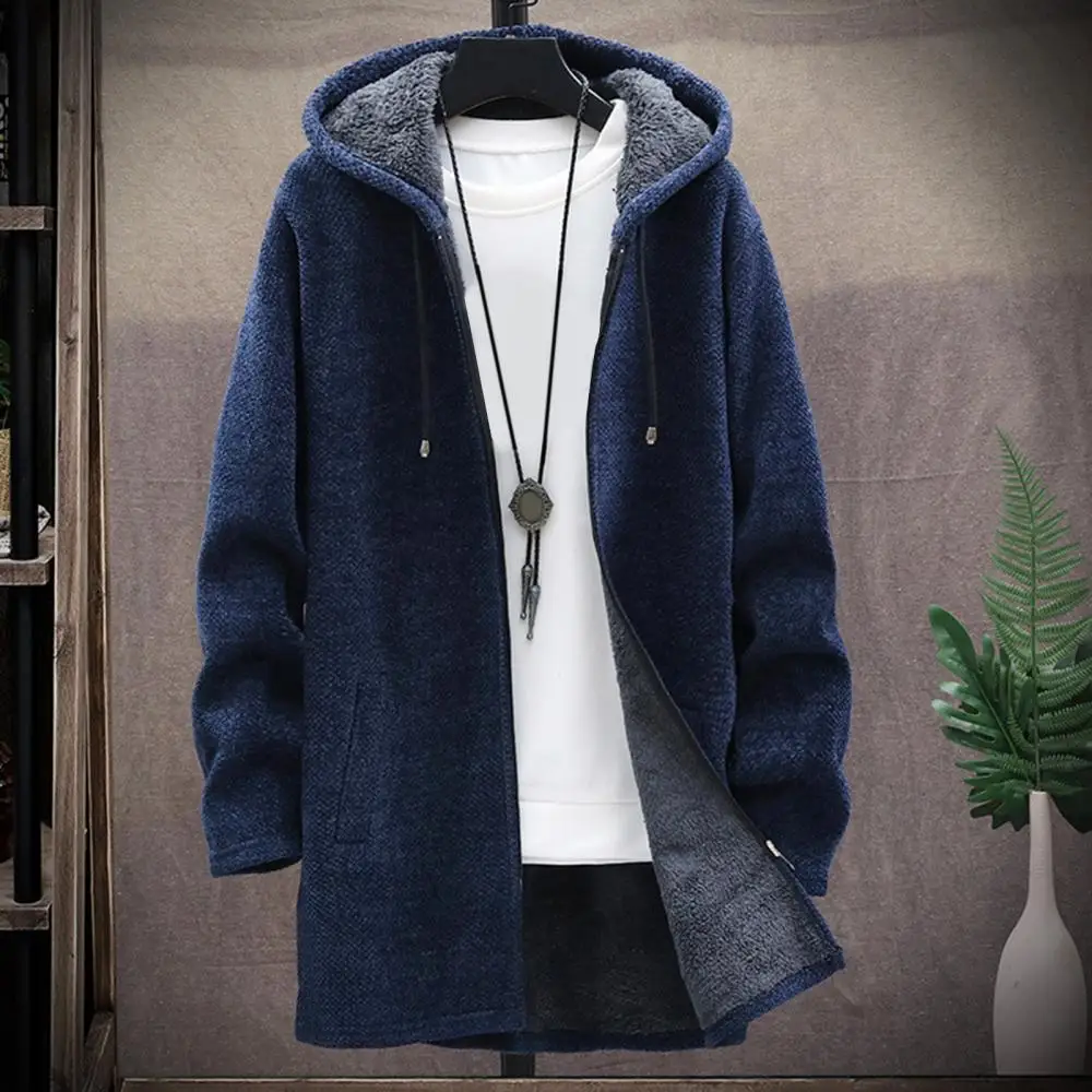 Sweater Long Sleeve Coat Autumn Winter Men Knitted Cardigan Plush Liner Zipper Cardigan
Sweater Long Sleeve Coat Autumn Winter Men Knitted Cardigan Plush Liner Zipper Cardigan