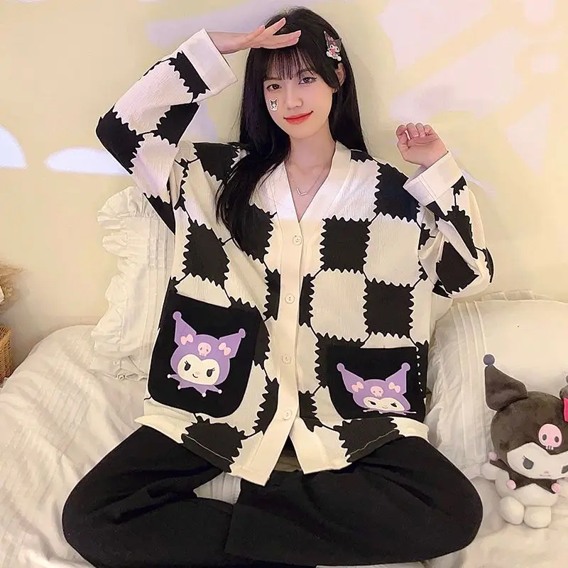 Sanrio Anime Kuromi My Melody Cartoon Kawaii Pajamas Pajamas Pure Cotton The New Keep Warm Comfortable Lapel Sweet Girl Heart
Sanrio Anime Kuromi My Melody Cartoon Kawaii Pajamas Pajamas Pure Cotton The New Keep Warm Comfortable Lapel Sweet Girl Heart