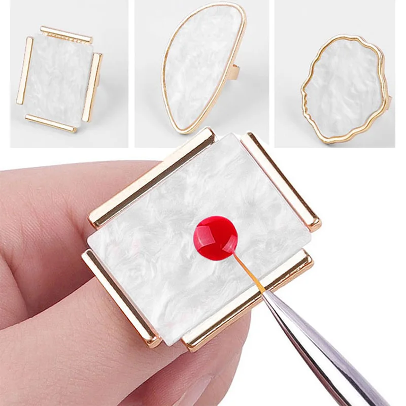 1Pc New Resin Stone Nail Art Palette Finger Ring False Nails Tips Drawing Color Mixing Display DIY Manicure Polish Gel Nail Tool
1Pc New Resin Stone Nail Art Palette Finger Ring False Nails Tips Drawing Color Mixing Display DIY Manicure Polish Gel Nail Tool