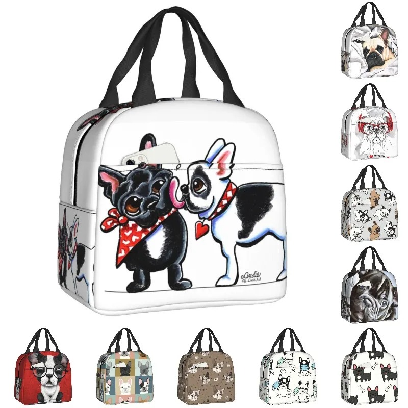 French Kiss Insulated Lunch Tote Bag for Women Bulldog Dog Lover Portable Cooler Thermal Bento Box Kids School Children
French Kiss Insulated Lunch Tote Bag for Women Bulldog Dog Lover Portable Cooler Thermal Bento Box Kids School Children