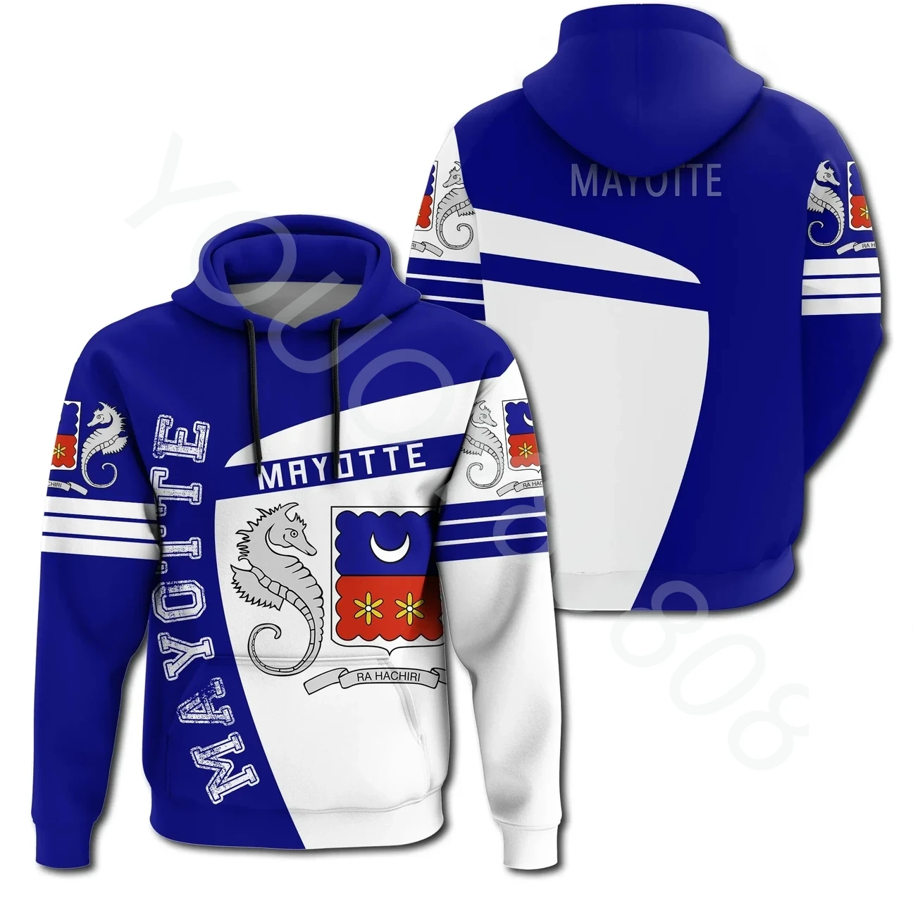 

Fall/Winter New Hoodie Mayotte Hoodie Sports Premium Zip Hoodie Retro Harajuku Sportswear Jacket