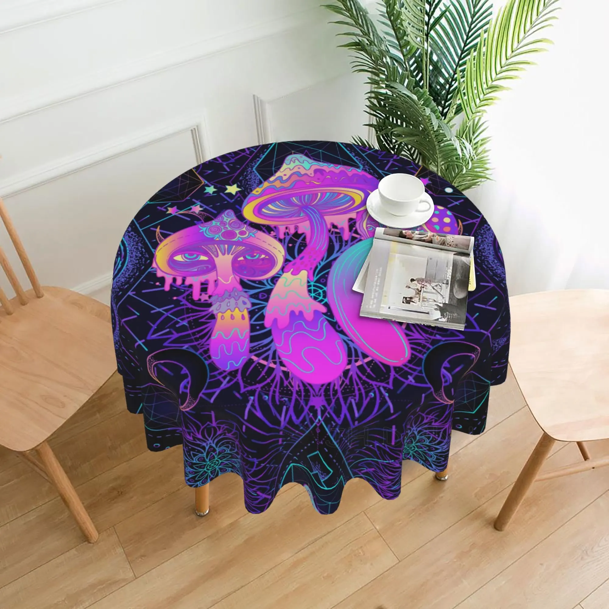 Psychedelic Mushroom Round Tablecloth Circular Table Cover Washable Polyester for Buffet Table Parties Picnic Dinner 60 Inch
Psychedelic Mushroom Round Tablecloth Circular Table Cover Washable Polyester for Buffet Table Parties Picnic Dinner 60 Inch