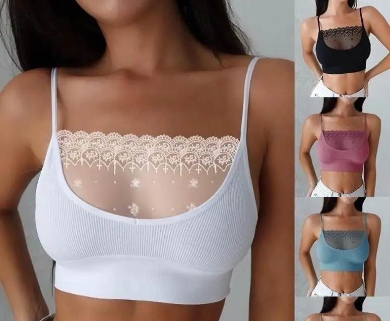 Women Camisole Tube Tops Sexy Lingerie Lace Cropped Tops Ladies Bra Crop Camis Top Basic Tank
Women Camisole Tube Tops Sexy Lingerie Lace Cropped Tops Ladies Bra Crop Camis Top Basic Tank