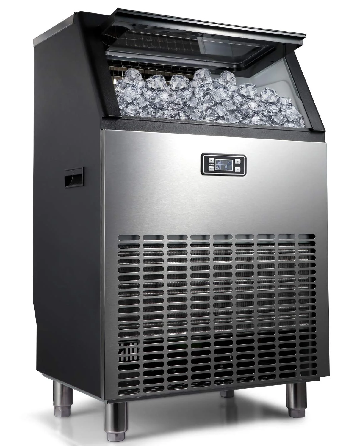 AGLUCKY Commercial Ice Maker Machine 270lbs Ice/ 24H Stainless Steel Free-Standing Ice Maker Machine with LCD Display Ideal For
AGLUCKY Commercial Ice Maker Machine 270lbs Ice/ 24H Stainless Steel Free-Standing Ice Maker Machine with LCD Display Ideal For