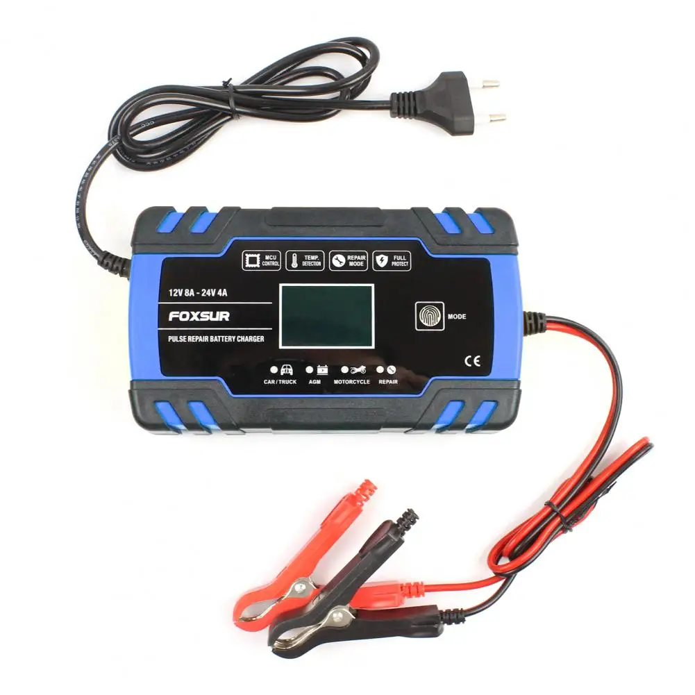 12V 24V Smart Digital LCD Display Battery Charger Automatic Battery Charger Intelligent Charging Car Motorcycle Battery Charger
12V 24V Smart Digital LCD Display Battery Charger Automatic Battery Charger Intelligent Charging Car Motorcycle Battery Charger
