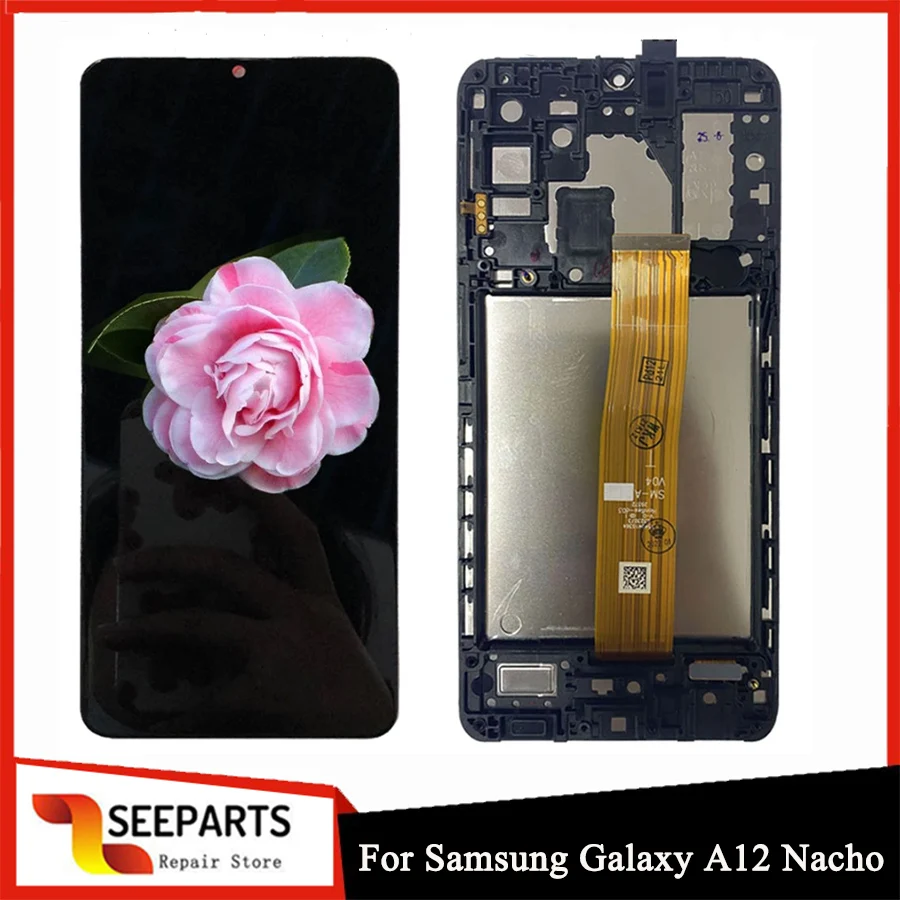 ЖК-дисплей для Samsung Galaxy A12 Nacho, сенсорный экран с дигитайзером в сборе, с рамкой для замены, для Samsung Galaxy A032 A127
ЖК-дисплей для Samsung Galaxy A12 Nacho, сенсорный экран с дигитайзером в сборе, с рамкой для замены, для Samsung Galaxy A032 A127
