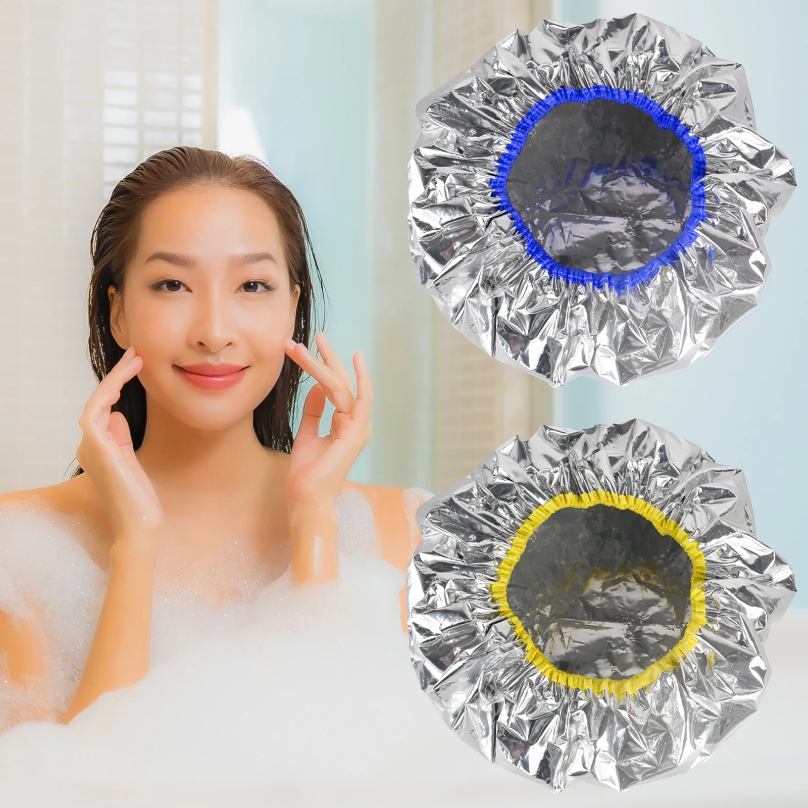 1pc Foil Shower Cap Waterproof Spa Hair Salon Shower Cap Professional Aluminum Foil Insulation Cap Hair Salon Shower Cap
1pc Foil Shower Cap Waterproof Spa Hair Salon Shower Cap Professional Aluminum Foil Insulation Cap Hair Salon Shower Cap