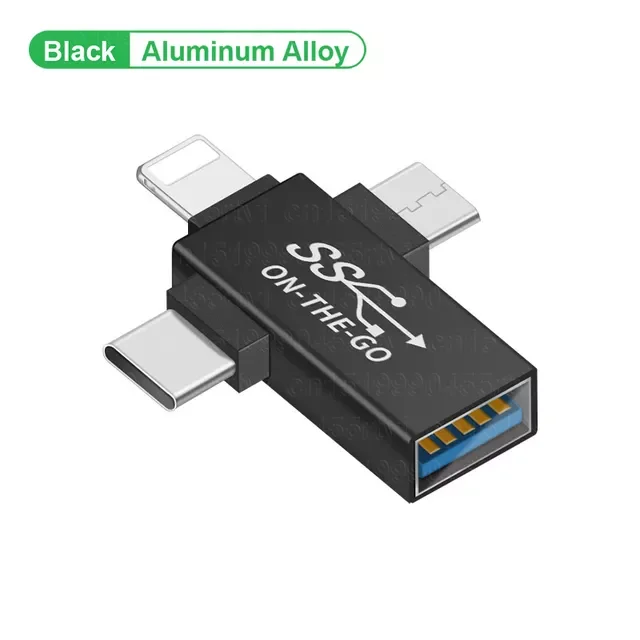 Адаптер OTG для iPhone 13 12 11 Pro XS Max iPad U Disk Micro USB/Type C/8-Pin «папа» на USB 3,0 «мама»
Адаптер OTG для iPhone 13 12 11 Pro XS Max iPad U Disk Micro USB/Type C/8-Pin «папа» на USB 3,0 «мама»