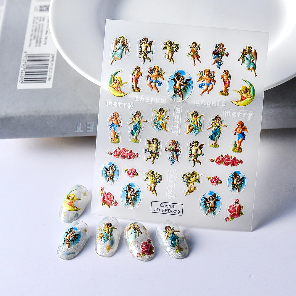 Милый кролик, ангел, Купидон, сделай сам, 5D, мягкие рельефные рельефы, Самоклеящиеся украшения для дизайна ногтей, наклейки для маникюра Cherub, оптовая продажа
Милый кролик, ангел, Купидон, сделай сам, 5D, мягкие рельефные рельефы, Самоклеящиеся украшения для дизайна ногтей, наклейки для маникюра Cherub, оптовая продажа