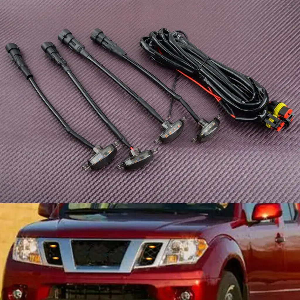 4Pcs Front Grille Yellow LED Light Grill Lamp Kit Fit for Jeep Grand Cherokee 2003-2013 2014 2015 2016 2017 2018 2019 2020 2021 
4Pcs Front Grille Yellow LED Light Grill Lamp Kit Fit for Jeep Grand Cherokee 2003-2013 2014 2015 2016 2017 2018 2019 2020 2021