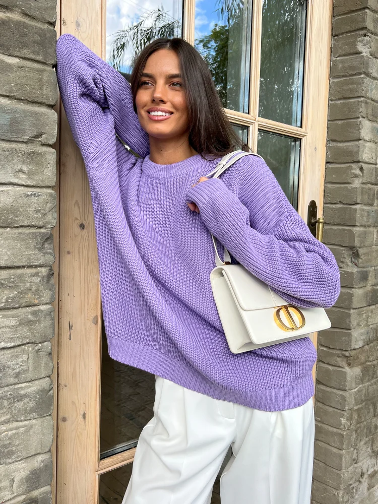 Elegant Women Oversized Sweater 2022 Autumn Winter Casual Solid Knitted Basic Pullovers O Neck Loose Soft Female Knitwear Jumper
Elegant Women Oversized Sweater 2022 Autumn Winter Casual Solid Knitted Basic Pullovers O Neck Loose Soft Female Knitwear Jumper