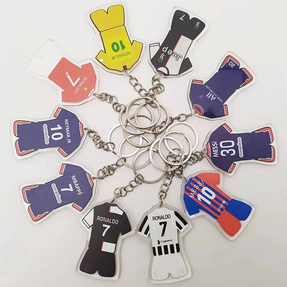Акриловый брелок для ключей в виде футбольной рубашки, комплект из 12 предметов в десять стилей, подарок на день рождения, школьный рюкзак с п...
Акриловый брелок для ключей в виде футбольной рубашки, комплект из 12 предметов в десять стилей, подарок на день рождения, школьный рюкзак с п...