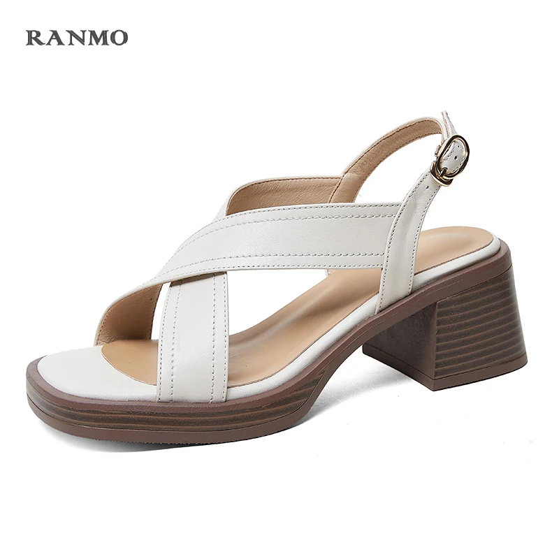 Fashion New Arrival Women Sandals Genuine Leather Thick Heels Party Office Ladies Casual Pumps Shoes Woman Summer Shoe size34-40
Fashion New Arrival Women Sandals Genuine Leather Thick Heels Party Office Ladies Casual Pumps Shoes Woman Summer Shoe size34-40
