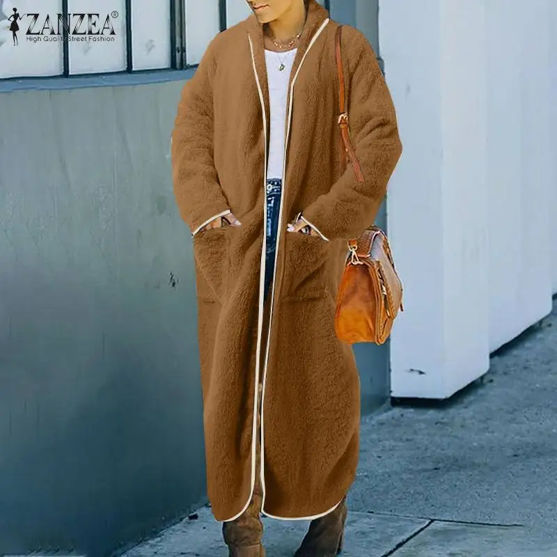 Lady Plush Oversize Long Jackets 2022 Fashion Solid Fleece Coat Women Patchwork Baggy Cardigan ZANZEA Casual Long Sleeve Outwear
Lady Plush Oversize Long Jackets 2022 Fashion Solid Fleece Coat Women Patchwork Baggy Cardigan ZANZEA Casual Long Sleeve Outwear