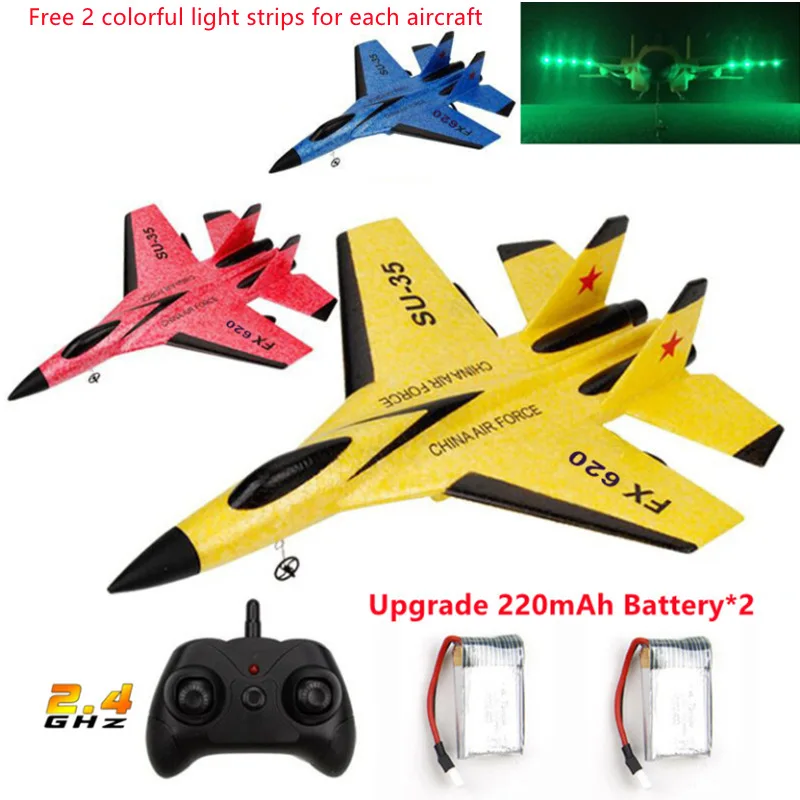 

FX-620 SU-35 RC Remote Control Airplane 2.4G Remote Control Fighter Hobby Plane Glider Airplane EPP Foam Toys RC Plane Kids Gift