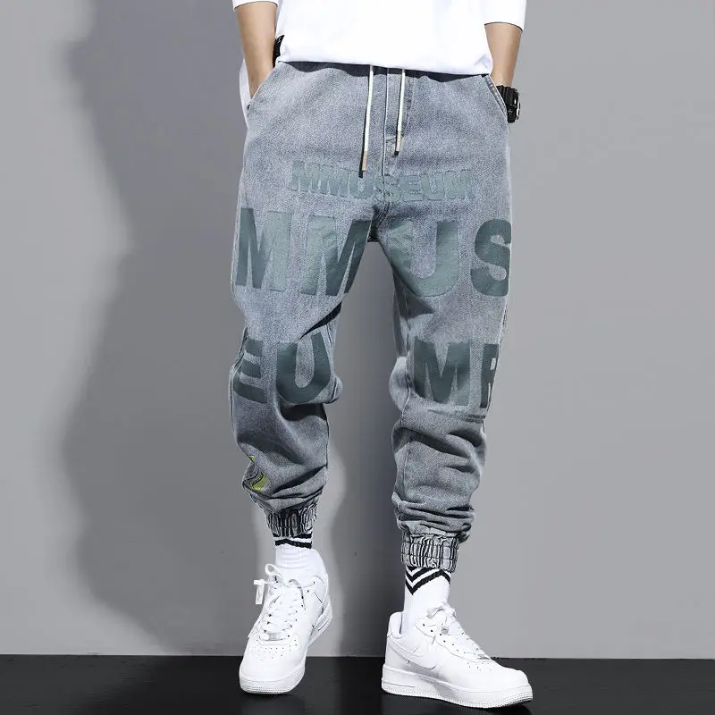 TPJB Men's Cargo Pants Jeans Man Letter Print Loose Harlan Pant Harajuku Style Casual Pants Men Elastic Waist Hip Hop Trousers
TPJB Men's Cargo Pants Jeans Man Letter Print Loose Harlan Pant Harajuku Style Casual Pants Men Elastic Waist Hip Hop Trousers