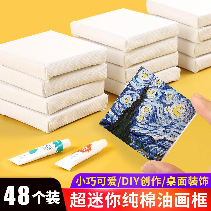 Mini Oil Painting Box Cute Beginners Hand-Painted Diy Acrylic Paint Decorative Drawing Board 5X5Cm Canvas With Frame.
Mini Oil Painting Box Cute Beginners Hand-Painted Diy Acrylic Paint Decorative Drawing Board 5X5Cm Canvas With Frame.