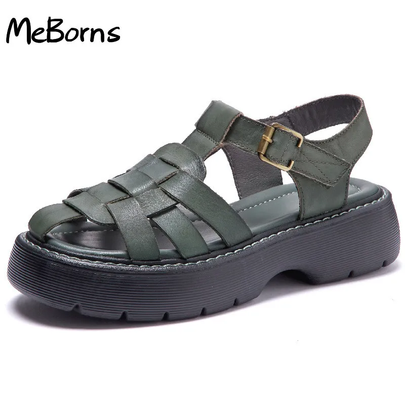 Sandals Women Summer 2022 New Genuine Leather Baotou Roman Sandals Ladies Retro Hollow Woven Women Sandals
Sandals Women Summer 2022 New Genuine Leather Baotou Roman Sandals Ladies Retro Hollow Woven Women Sandals