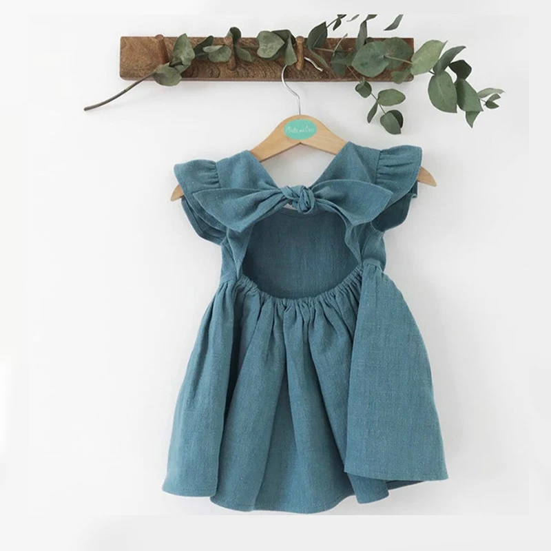 2023 Girl Kid's Dress Summer Child Ruffle Sleeve Linen Cotton Solid Sexy Fashion Baby Infant Toddler Clothes Childhood Clothing
2023 Girl Kid's Dress Summer Child Ruffle Sleeve Linen Cotton Solid Sexy Fashion Baby Infant Toddler Clothes Childhood Clothing
