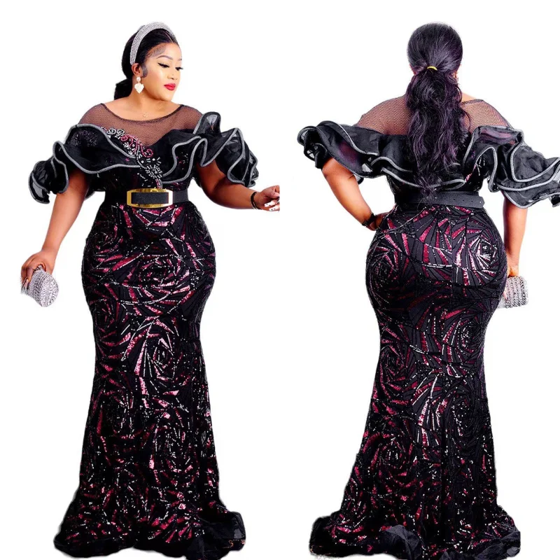 African Dresses for Women African Women Elegant Luxury Dress Bodycon Wedding Party Evening Dresses African Clothes Sequin Dress
African Dresses for Women African Women Elegant Luxury Dress Bodycon Wedding Party Evening Dresses African Clothes Sequin Dress