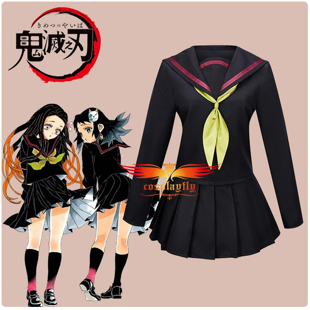 Anime Kimetsu No Yaiba Kamado Nezuko Cosplay Costume for Adult Women Jk Uniform Black Sailor Suits Skirt Tie Socks Halloween
Anime Kimetsu No Yaiba Kamado Nezuko Cosplay Costume for Adult Women Jk Uniform Black Sailor Suits Skirt Tie Socks Halloween