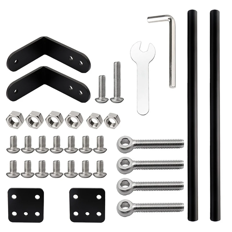 

Support Rod Set 3D Printer Parts and Accessories Compatible with Ender-3/Ender 3S CR10 Creality Printers Aluminum Alloy
