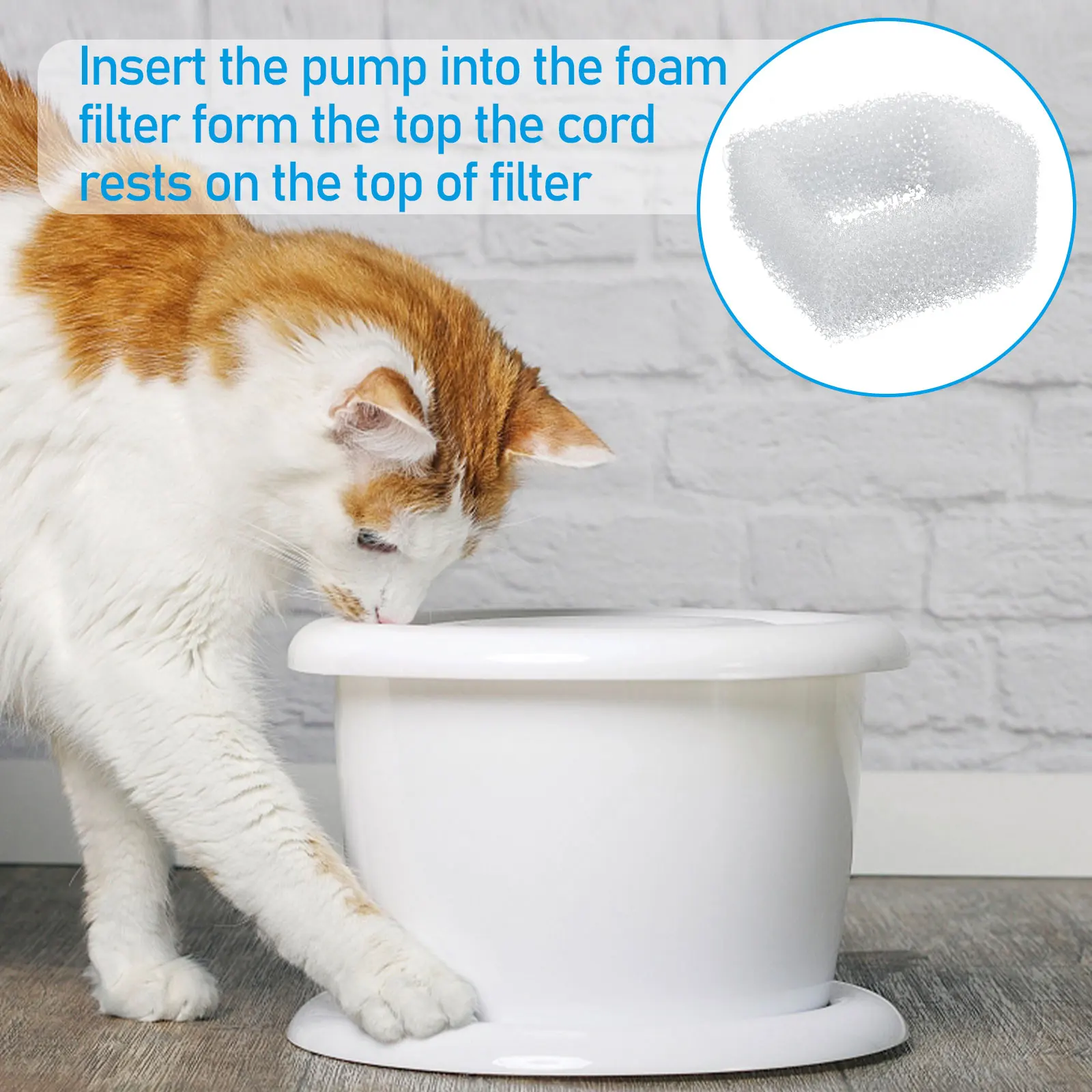 30pcs Pet Water Fountain Foam Pre-Filter Cat Water Dispenser Replacement Filters Parts Water Fountain Filters Parts
30pcs Pet Water Fountain Foam Pre-Filter Cat Water Dispenser Replacement Filters Parts Water Fountain Filters Parts