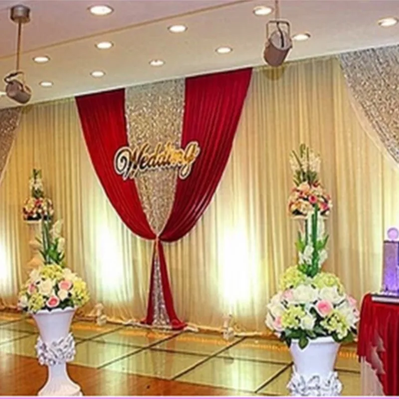 20ft*10ft Grape And White Wedding Backdrop Curtain With Swag Wedding Drapes , Wedding Stage Backdrop Party Decor With Sequin
20ft*10ft Grape And White Wedding Backdrop Curtain With Swag Wedding Drapes , Wedding Stage Backdrop Party Decor With Sequin