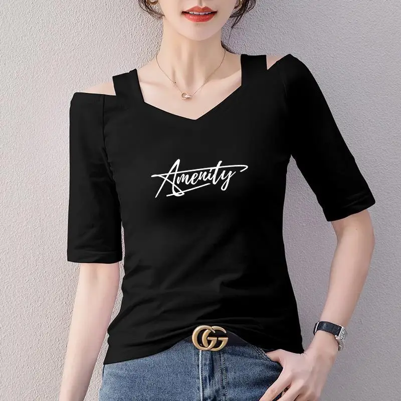 Elastic Latin Dance Base Shirts Fashion Spring Adult Women Modal Mid-sleeve Off-the-Shoulder V-neck Loose Korean Black T-shirt
Elastic Latin Dance Base Shirts Fashion Spring Adult Women Modal Mid-sleeve Off-the-Shoulder V-neck Loose Korean Black T-shirt