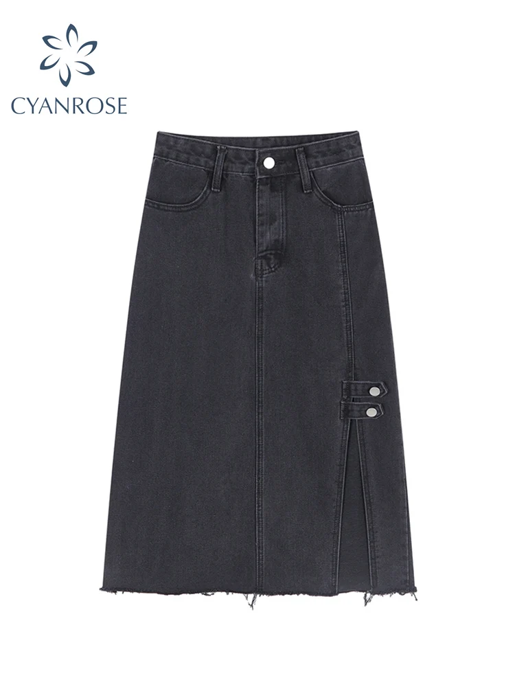 Women's Split Denim Skirt Vintage Harajuku High Waist Loose A Line Jean Skirts Female Streetwear Fashion All-match 2022 Spring
Women's Split Denim Skirt Vintage Harajuku High Waist Loose A Line Jean Skirts Female Streetwear Fashion All-match 2022 Spring
