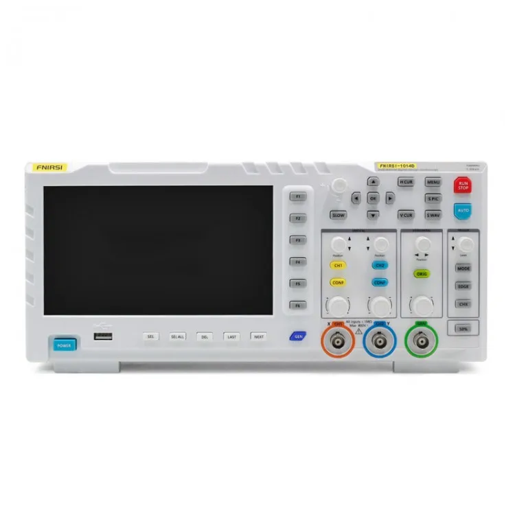 FNIRSI-1014D 100MHz 1GSa/s Signal Generator Dual Channel Digital Storage Oscilloscope with 7" Color LCD
FNIRSI-1014D 100MHz 1GSa/s Signal Generator Dual Channel Digital Storage Oscilloscope with 7" Color LCD