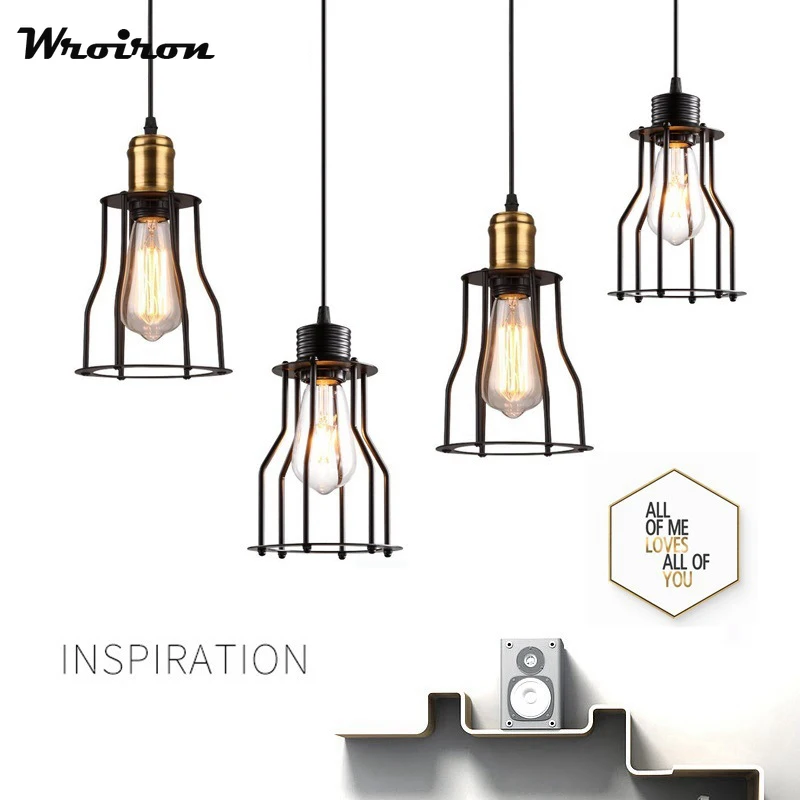 Loft Industrial LED Pendant Lights American Vintage Bar/Restaurant Lamps Iron frame Black E27 Antique Edison Decoration Lighting
Loft Industrial LED Pendant Lights American Vintage Bar/Restaurant Lamps Iron frame Black E27 Antique Edison Decoration Lighting