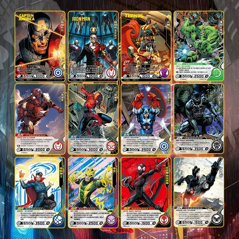 KAYOU Marvel Card Avengers Essence Edition Rare Limited Collection Edition Hero Iron Man Spider Man Bronzing CR UR MR Genuine
KAYOU Marvel Card Avengers Essence Edition Rare Limited Collection Edition Hero Iron Man Spider Man Bronzing CR UR MR Genuine