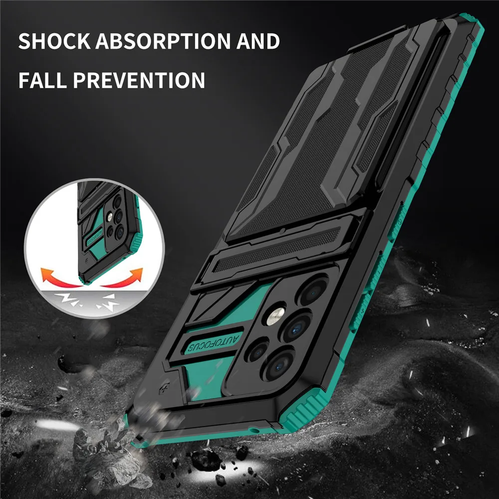 For Samsung A52 Shockproof Case for Samsung A52S 5G A72 A42 A32 A22 A12 Card Slot Camera Protection Cover for Galaxy M32 M12
For Samsung A52 Shockproof Case for Samsung A52S 5G A72 A42 A32 A22 A12 Card Slot Camera Protection Cover for Galaxy M32 M12