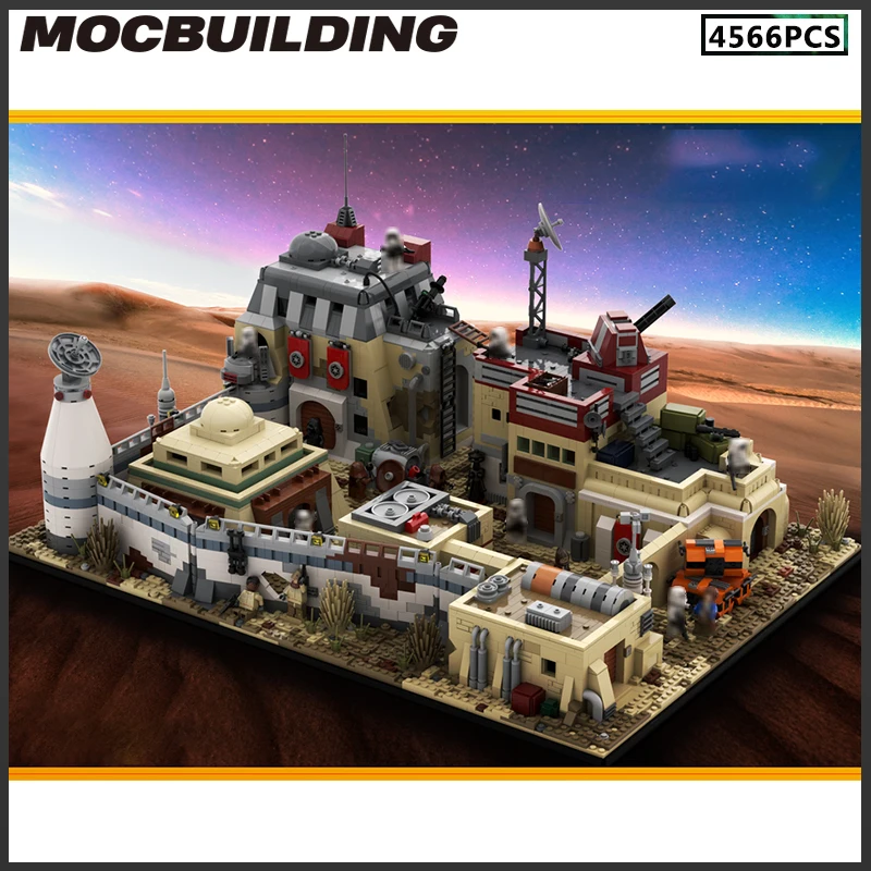 

Moc Building Blocks Star Movie SW Tatooine At War DIY Model Space Street View Series Bricks Kid Toys Birthday Gift Collection