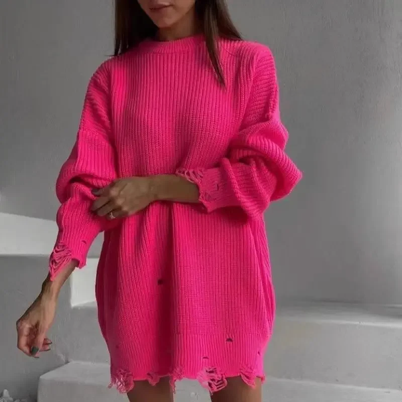 New Y2K Women Knit Sweater Winter Fashion O Neck Long Sleeve Hollow Out Tassel Pullovers Female Solid Casual Jumpers Dress
New Y2K Women Knit Sweater Winter Fashion O Neck Long Sleeve Hollow Out Tassel Pullovers Female Solid Casual Jumpers Dress