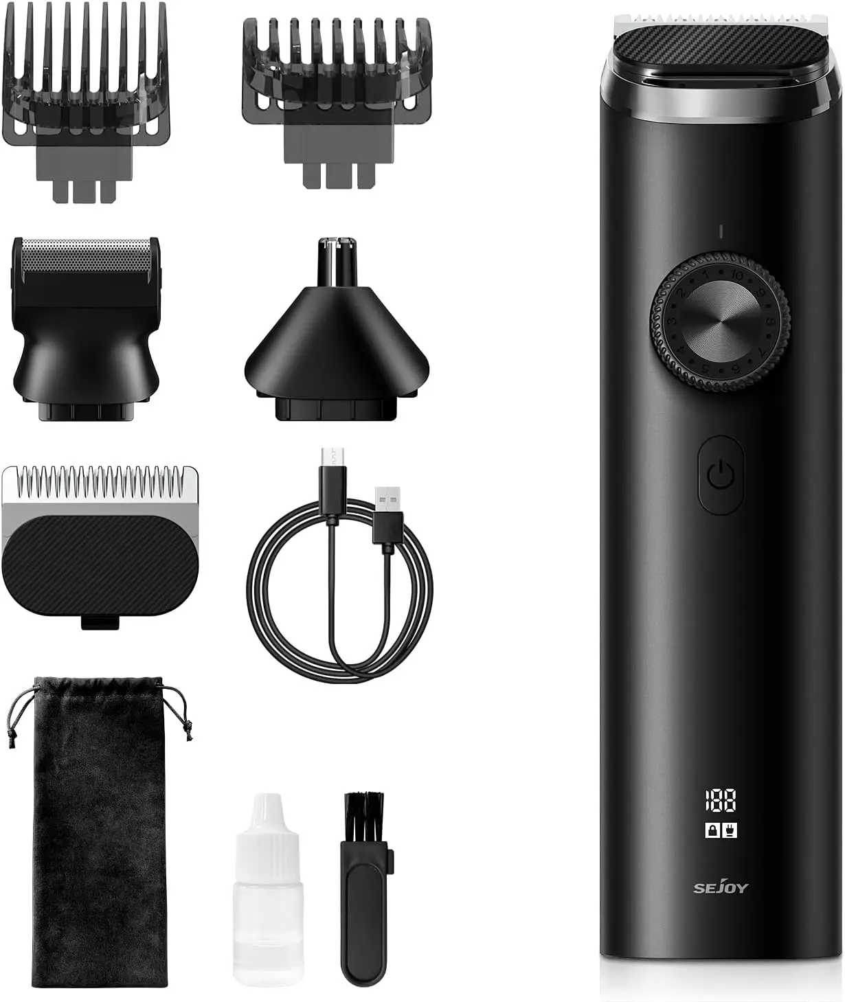 Maquina cortar pelo, Recortadora de , cortapelos inalámbrico, recortador de pelo, resistente al agua, bigote, afeitadora de cor
Maquina cortar pelo, Recortadora de , cortapelos inalámbrico, recortador de pelo, resistente al agua, bigote, afeitadora de cor